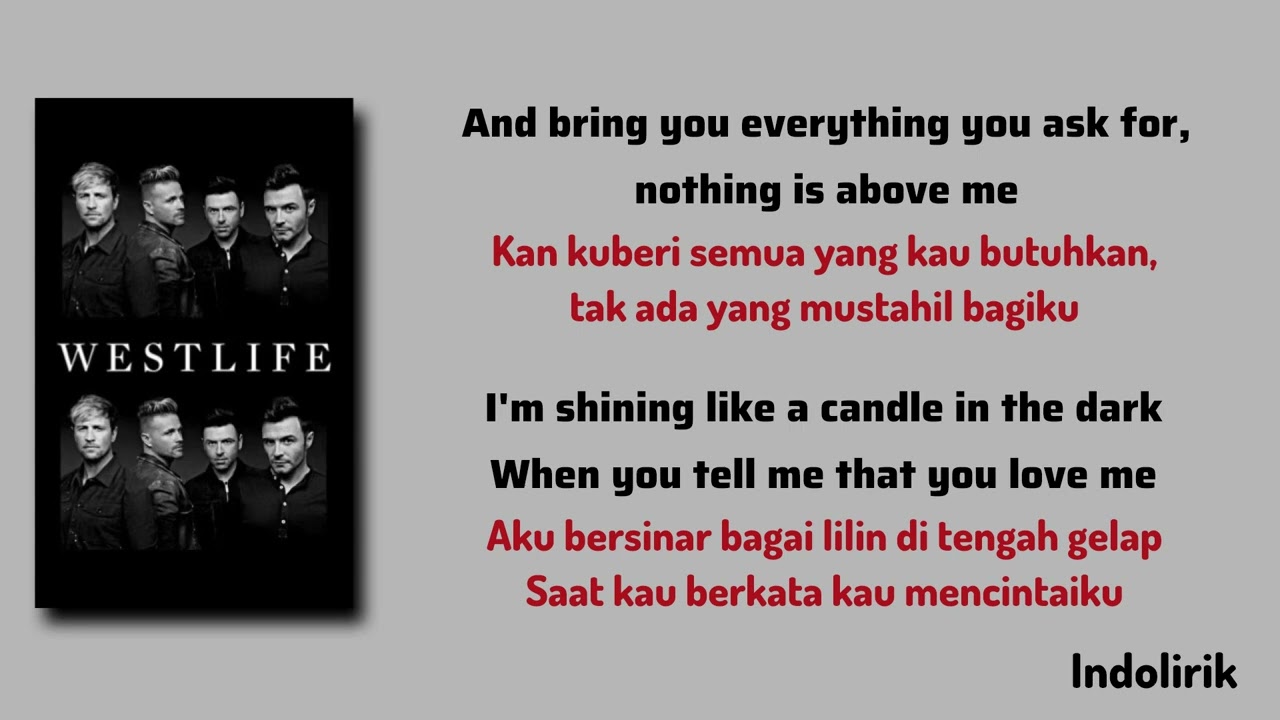 When You Tell Me That You Love Me - Westlife feat Diana Ross | Lirik Terjemahan Indonesia 