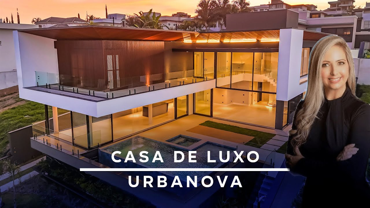 CASA DE LUXO COM PROJETO IMPONENTE &Agrave; VENDA EM CONDOM&Iacute;NIO FECHADO - URBANOVA S&Atilde;O JOS&Eacute; DOS CAMPOS-SP