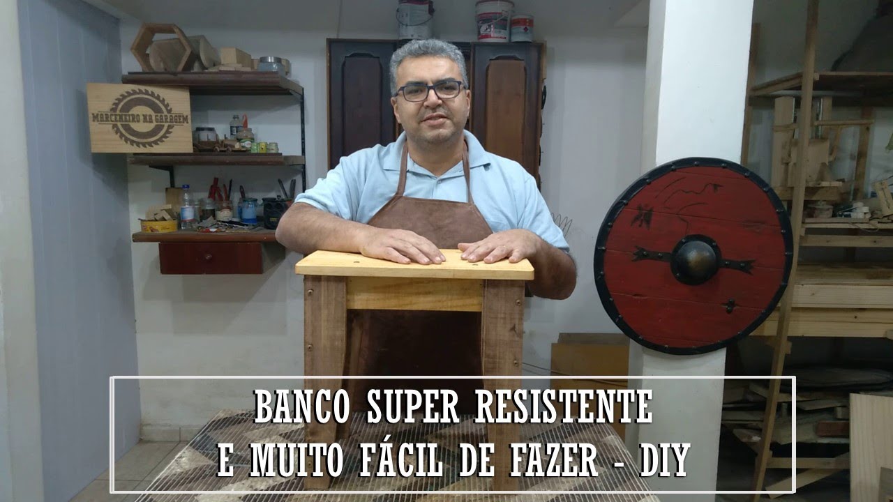 BANCO SUPER RESISTENTE E MUITO FÁCIL DE FAZER - DIY