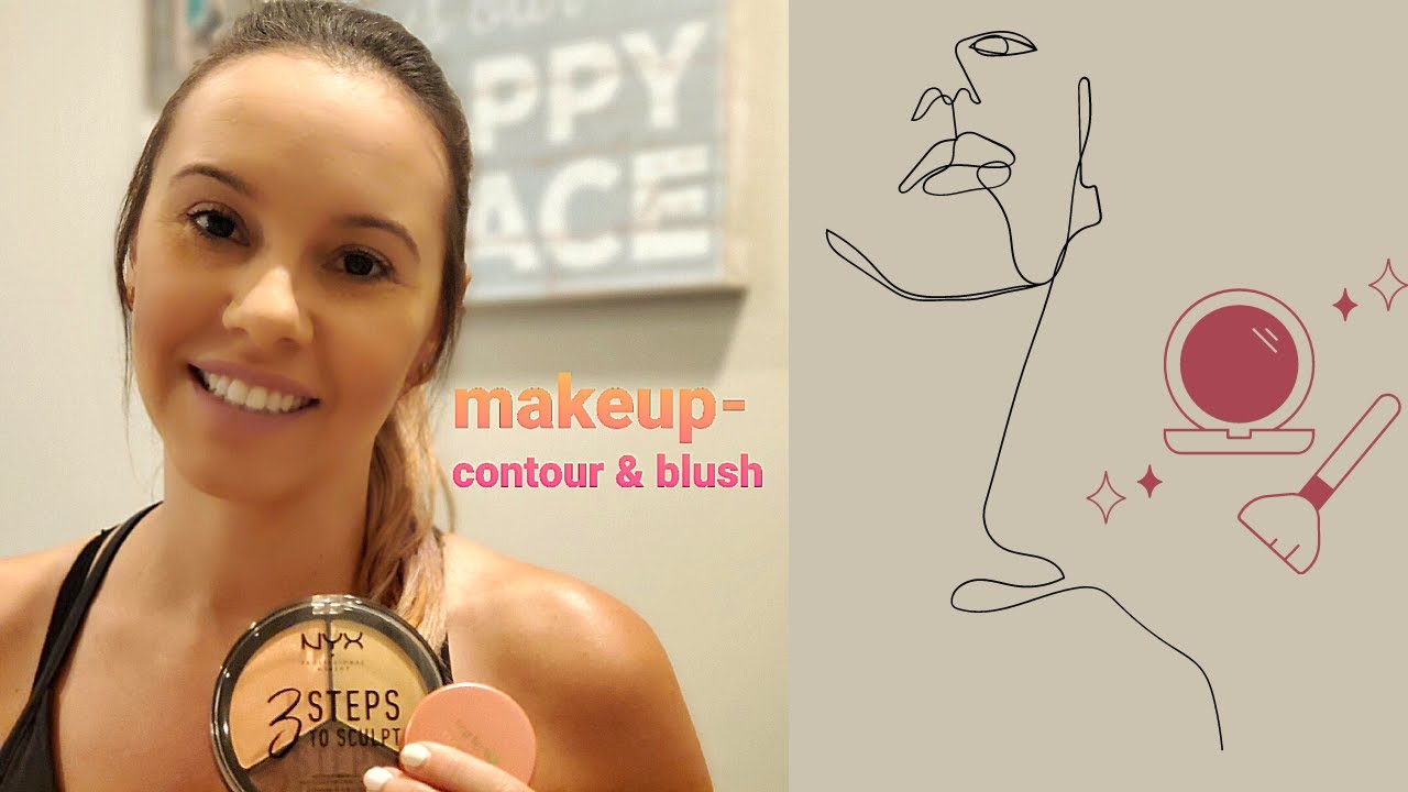 NYX sculpting palette (contour, highlight, & blush) | Simple DIY makeup