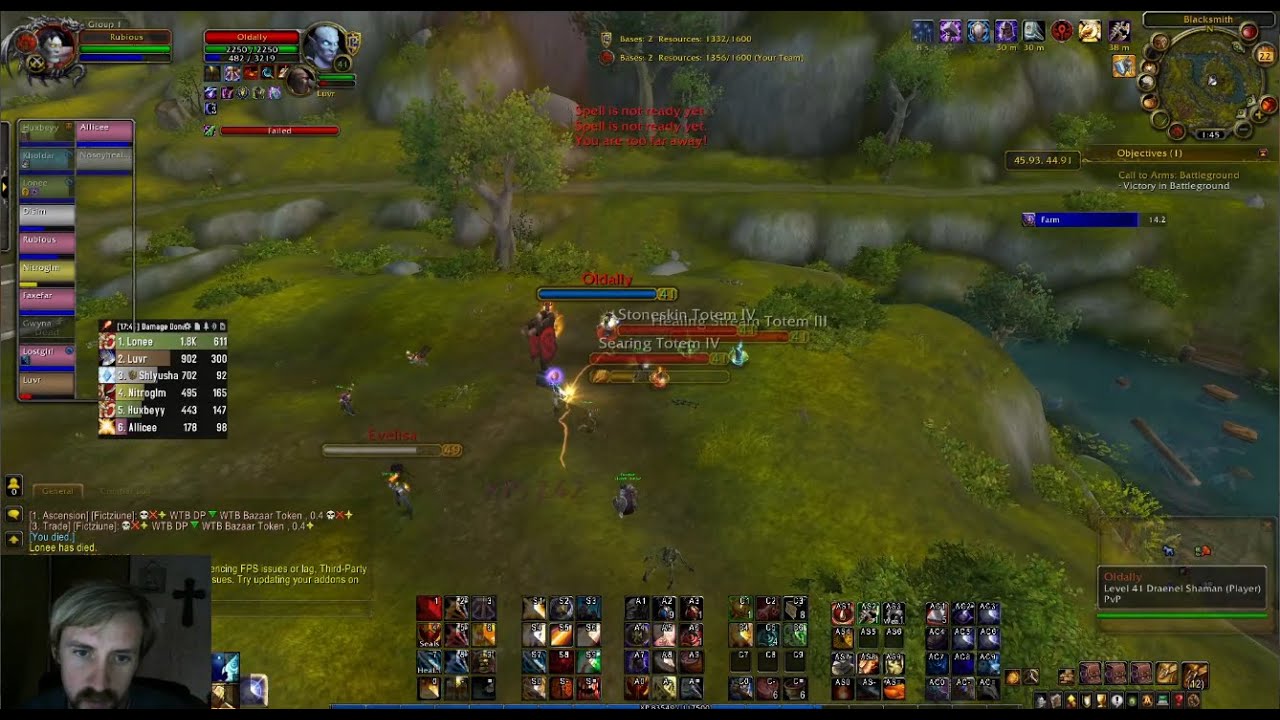 Rubious Lvl 45 Pally--Totem Hacker--Arathi Basin pvp---Ascension Bronzebeard