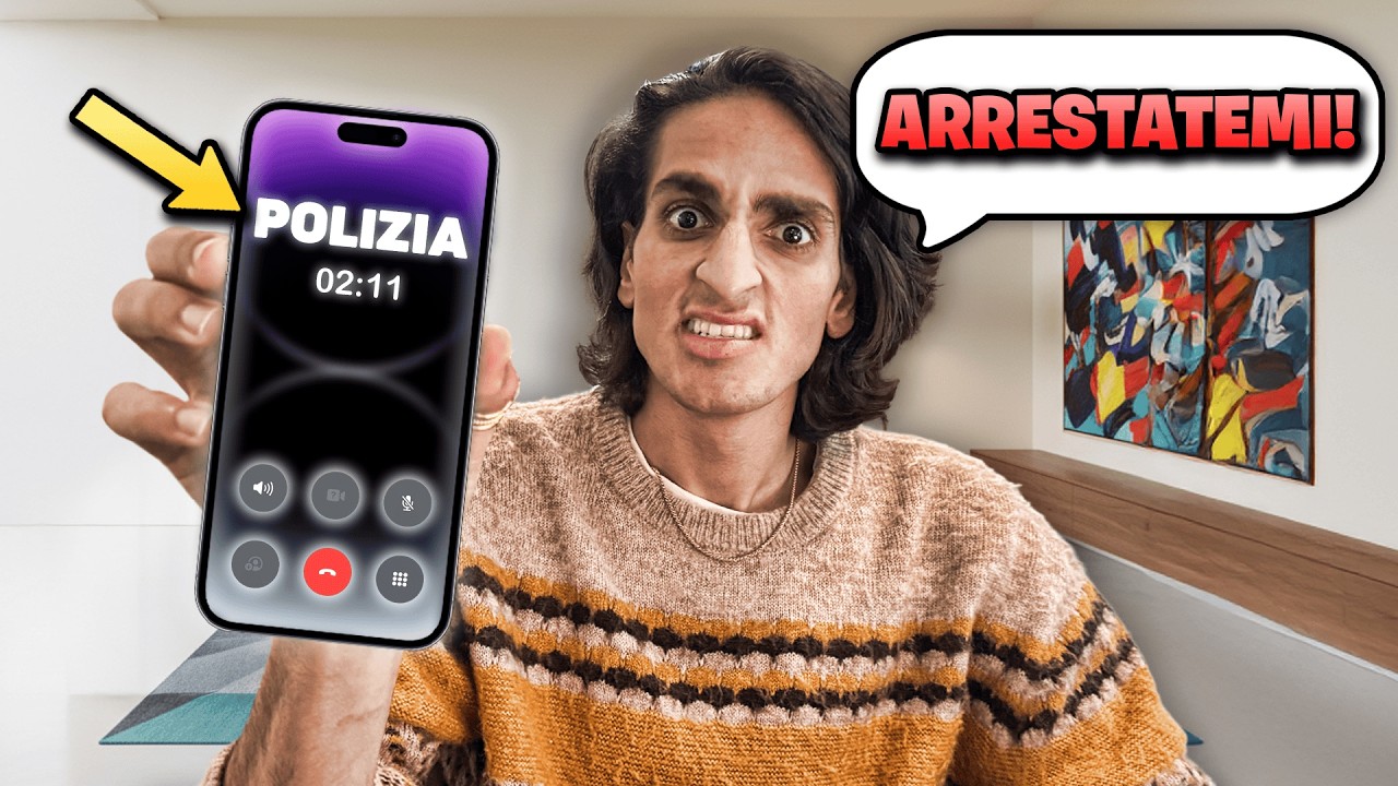 CHIEDO ALLA POLIZIA DI ARRESTARMI!