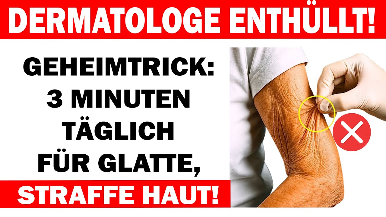 Über 60? GEHEIMTRICK, Nur 3 Minuten täglich für glatte, straffe Haut – dieser Trick wirkt sofort!