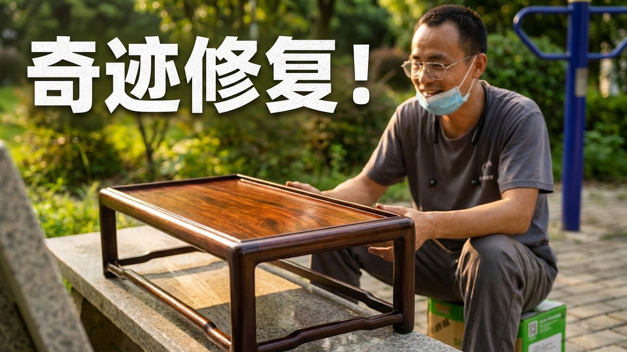 手把手教你正确修复老家具！再学不会我就要批评你了#老物件翻新 #强迫症 #解压 #旧物改造 #红木