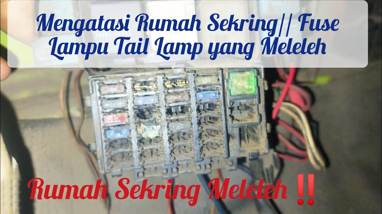 Ganti Rumah Sekring Tail Lamp// Lampu seri// Lampu kota Yang meleleh