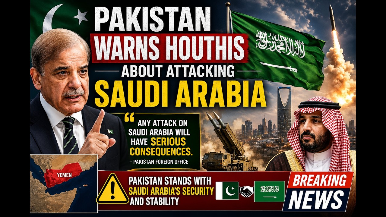 Pakistan Warns Houthis: Any Attack on Saudi Arabia Will Have Serious Consequences
