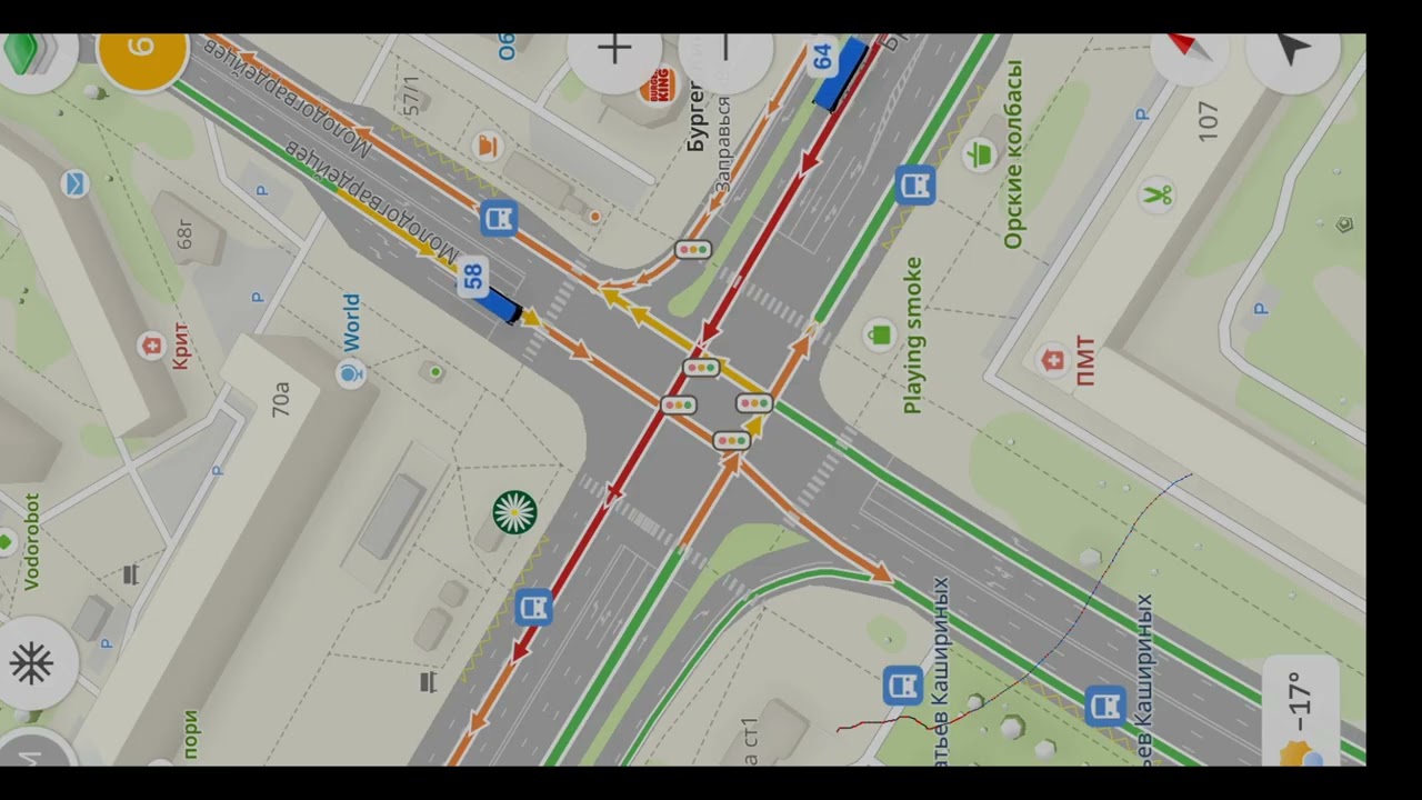 Transport on the city map 01 #automobile #traffic #transport #snow #timelapse #winter
