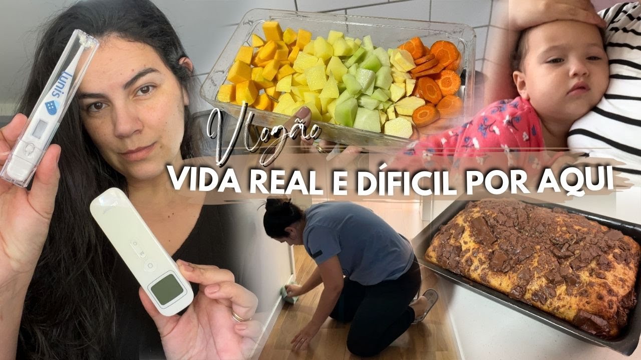 VLOGÃO DA VIDA REAL  uma semana com crianças doentes e faxina nos quartos