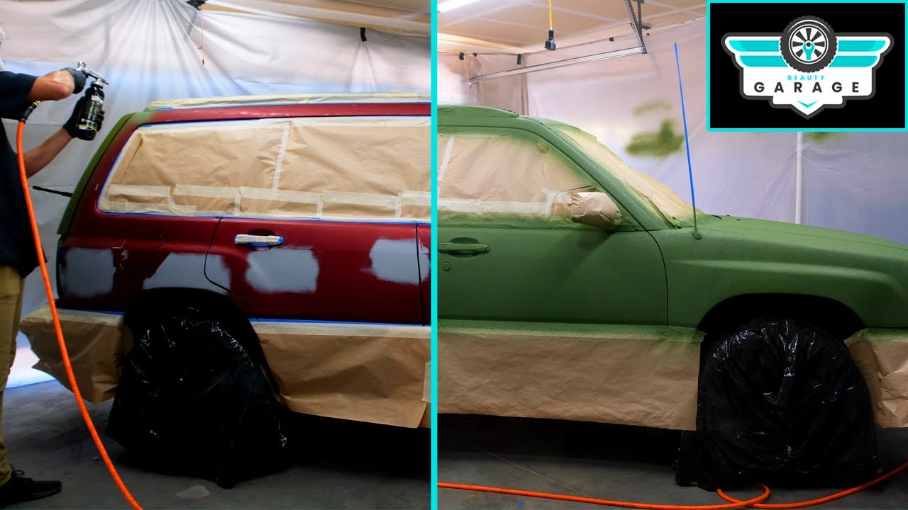 Subaru Forester | Truck Raptor Liner Paint Job At Home!