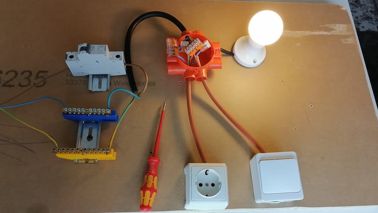 Elektrik Tesisatı nasıl çekilir - Priz ve adi anahtar aynı buat içinde nasıl yapılır?