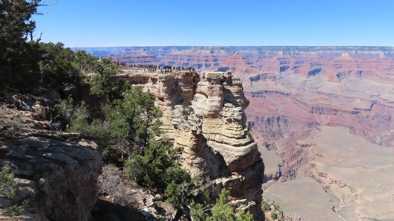 Rim Route (Orange) and Village Route (Blue) - Grand Canyon National Park - Arizona