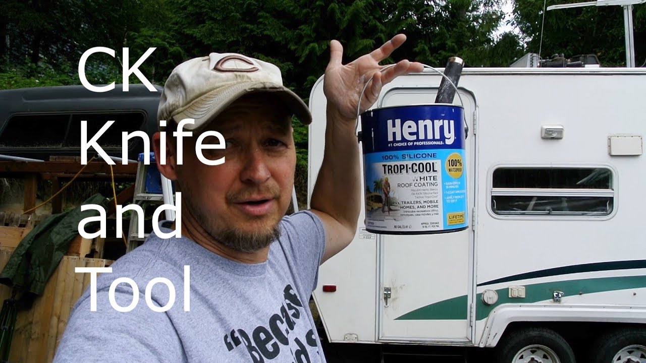 Camper Roof Maintenance with Henry's Tropi-Cool 100% Silicone Sealant