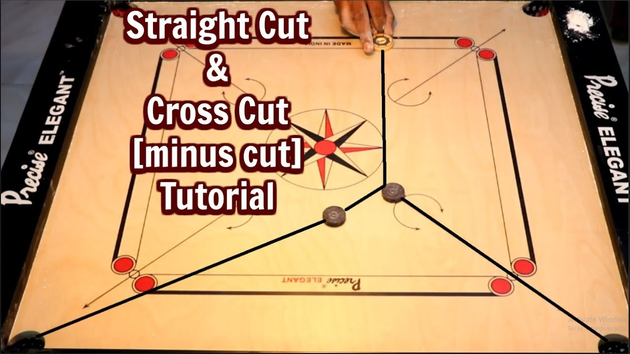 Hindi Carrom Coaching EP06 | STRAIGHT CUTS & CROSS CUTS (Minus Cut) Tutorial