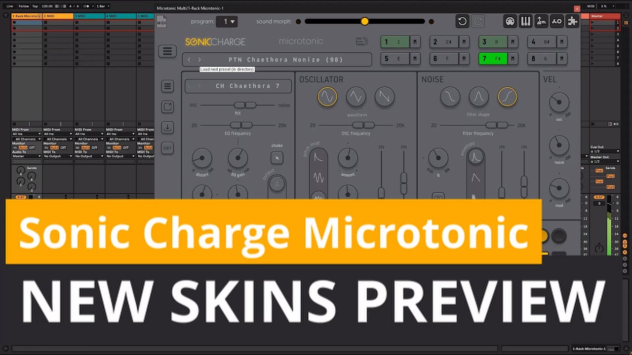 Sonic Charge Microtonic New Skins Preview