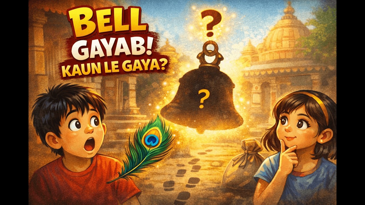 🔔 Bell Gayab! 😱 Mandir Ki Rahasyamai Kahani | Kids Mystery Story | Champak Style
