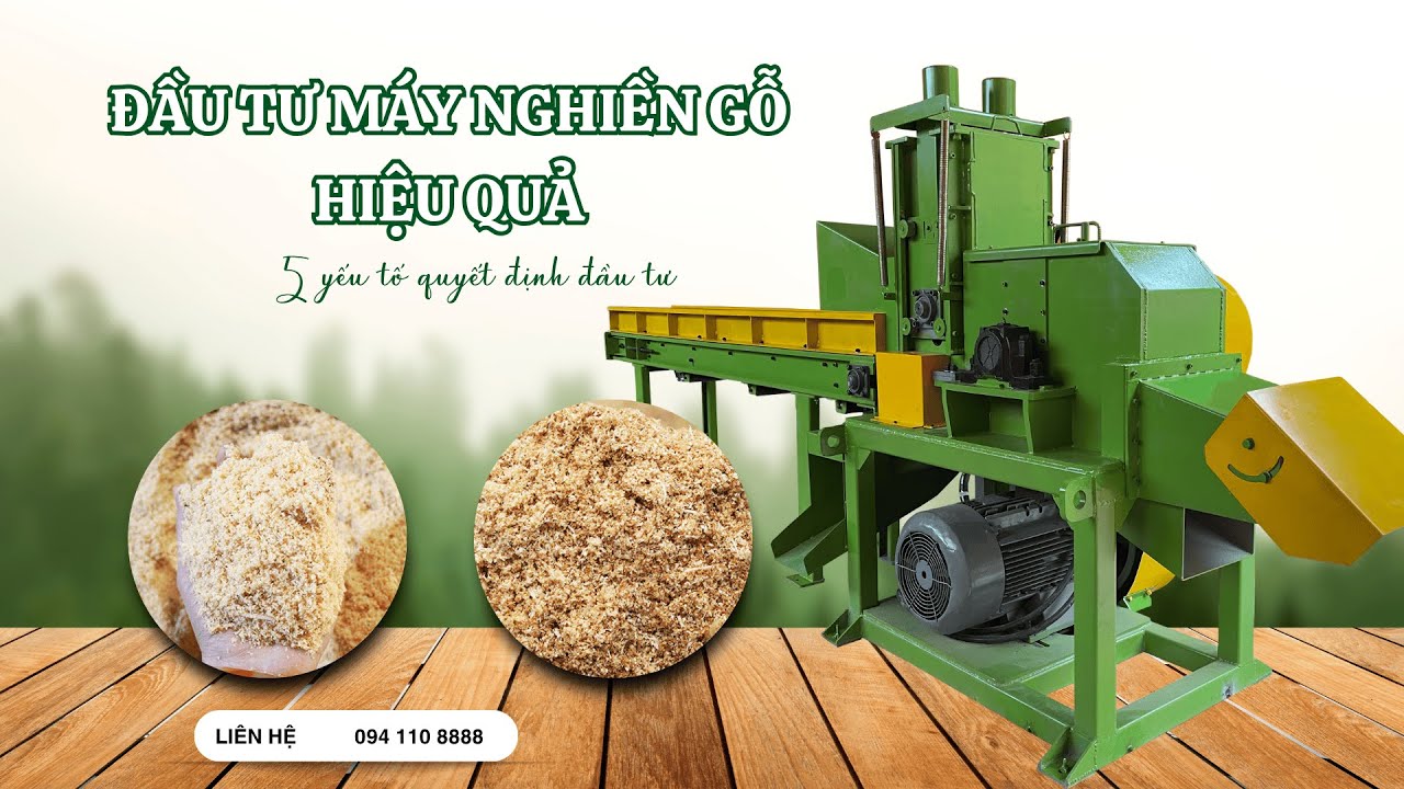 5 yếu tố quyết định đầu tư máy nghiền gỗ hiệu quả mà doanh nghiệp cần biết |MÁY NGHIỀN GỖ GREEN MECH