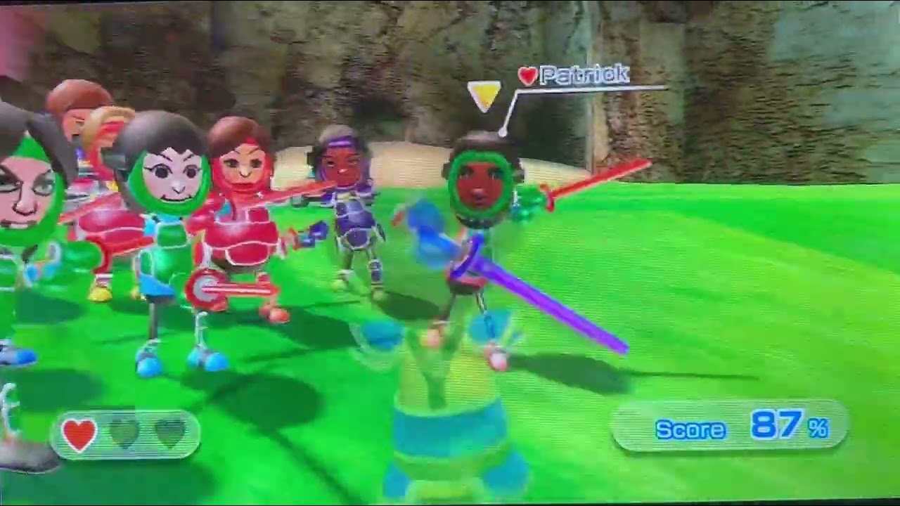 Wii Sports Resort Swordplay Showdown Stage 17 But I only Keep the Green Armors Alive! (IMPOSSIBLE!)
