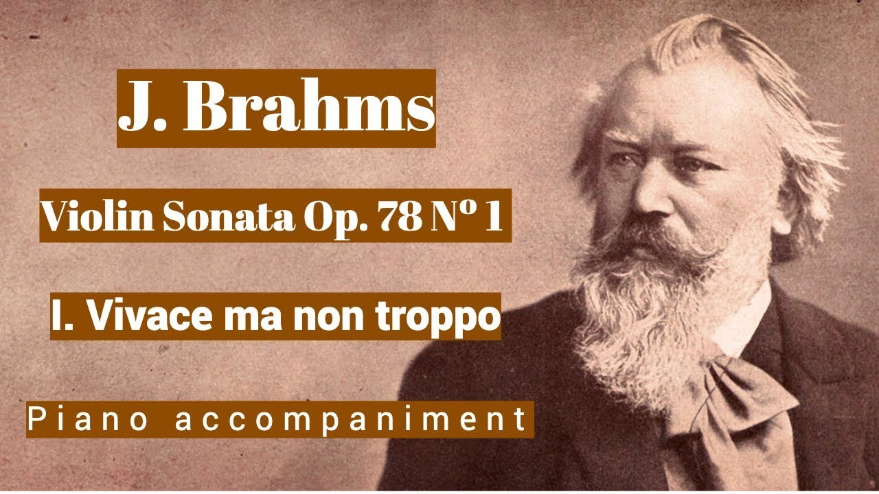 Brahms - Violin Sonata Op.78 Nº 1 - I. Vivace ma non troppo - Piano Accompaniment