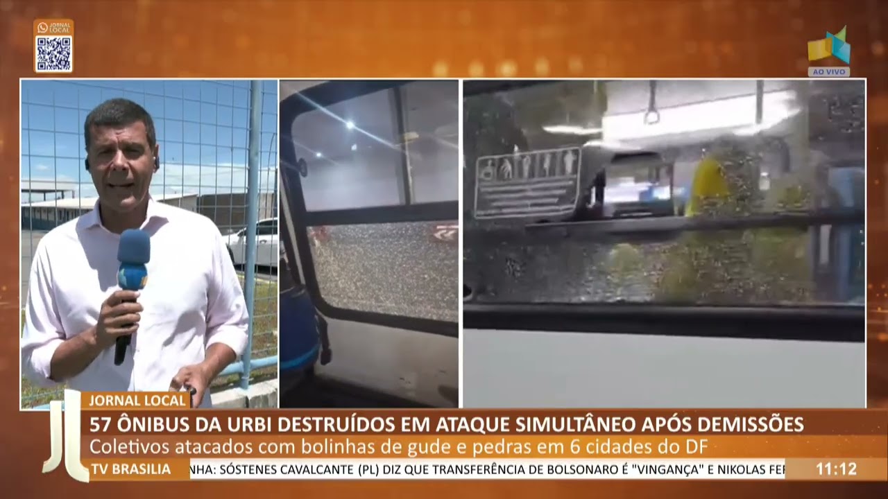 JL - 57 ônibus da Urbi destruídos em ataque simultâneo após demissões