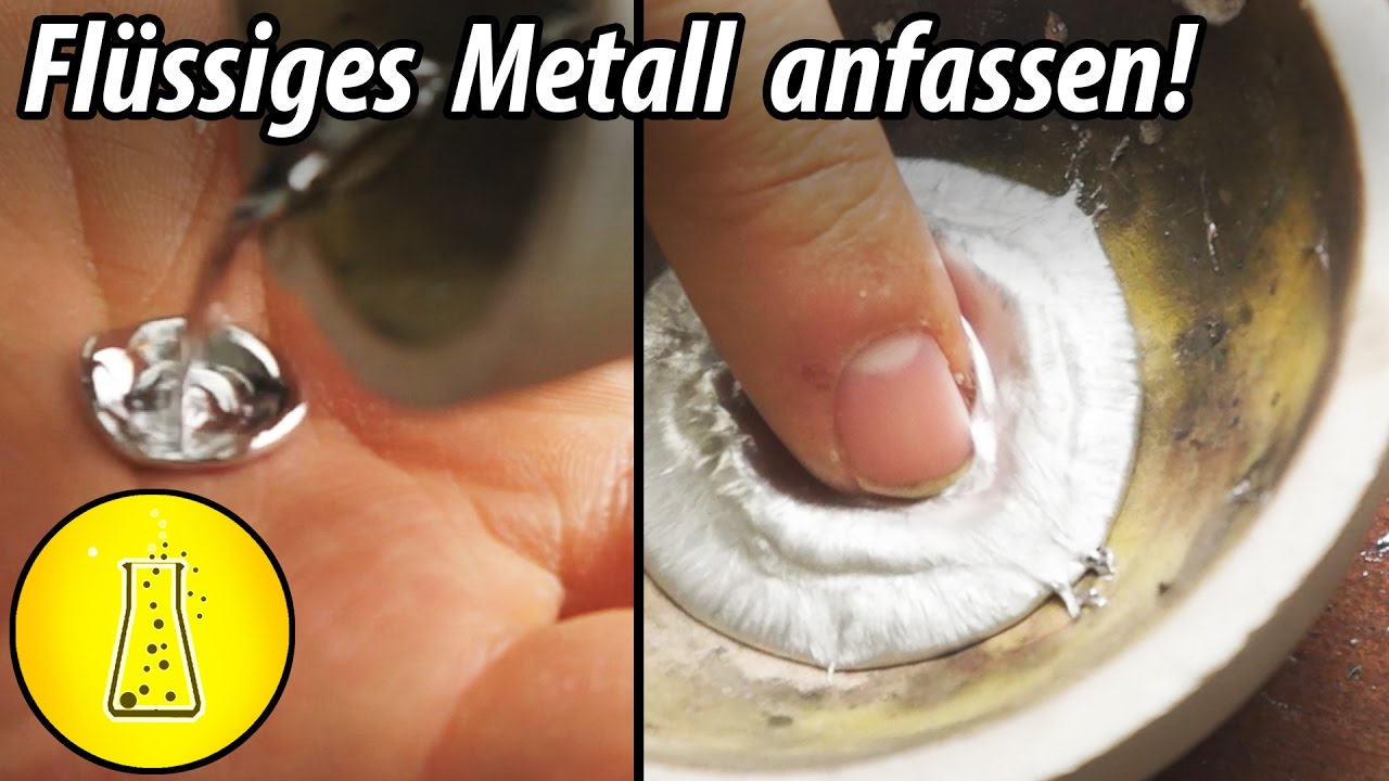 Indium + Bismut + Zinn = Fieldsches Metall (Legierung)