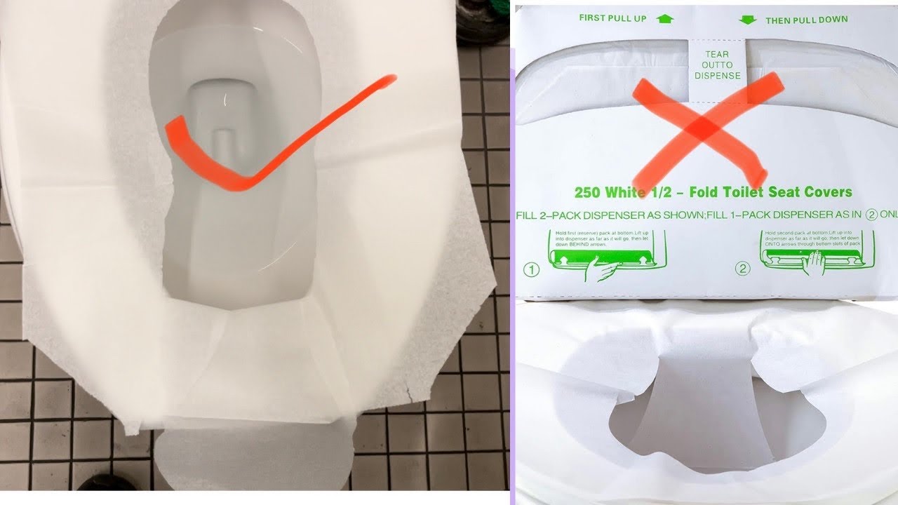 How to use toilet seat cover, the ryt way.