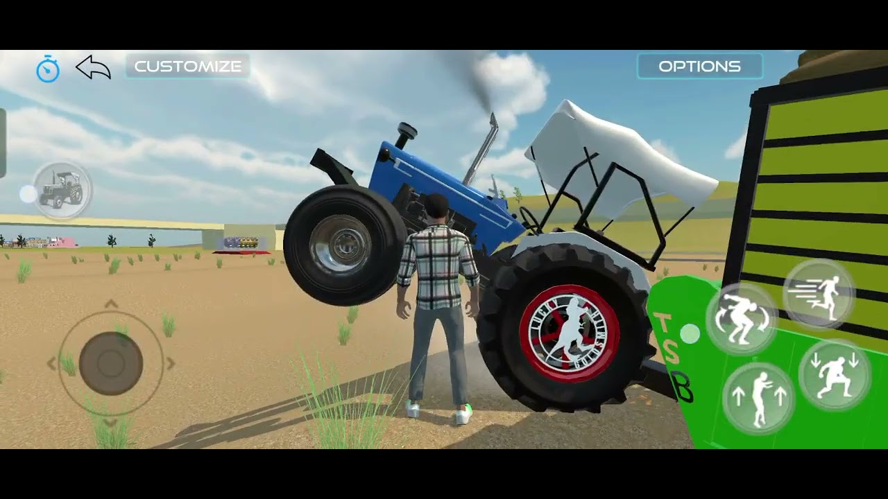 New Holland tractor v /s. Swaraj 963.  