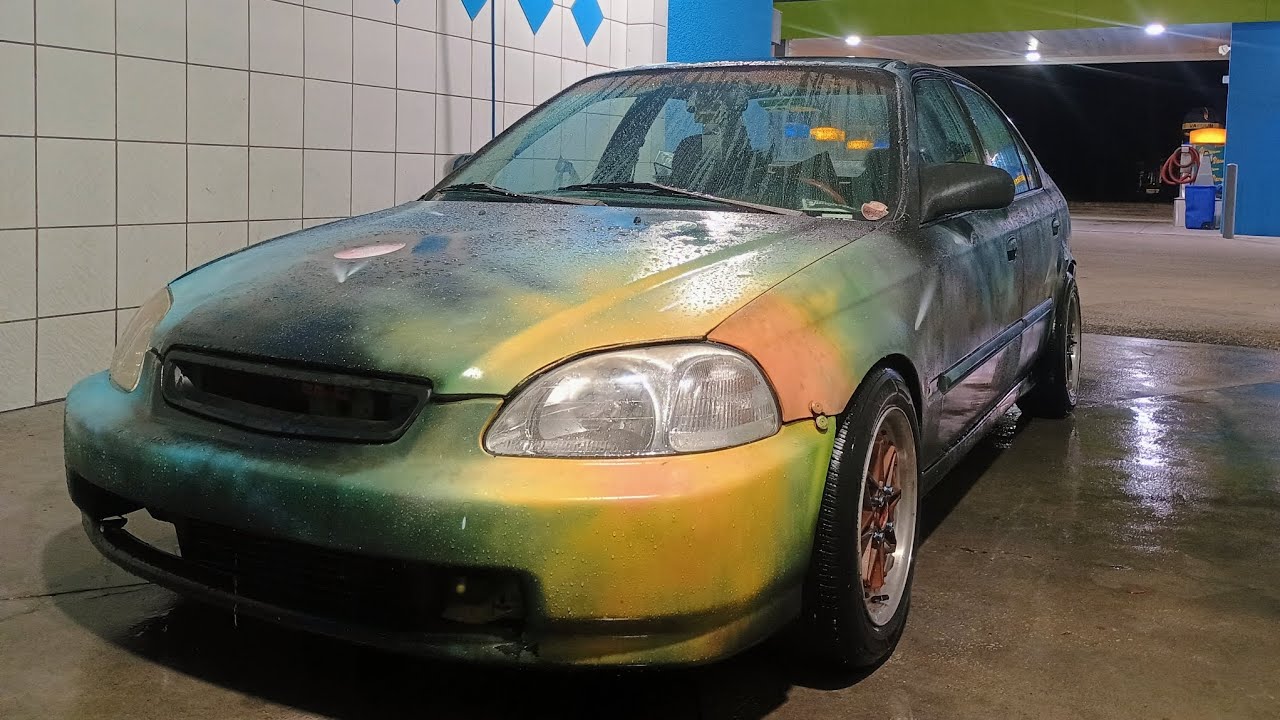  1996 Honda Civic D16Z6 Turbo Oil change. #honda #viral #diy #cod #pubg #racing #Noel-G_Performance 