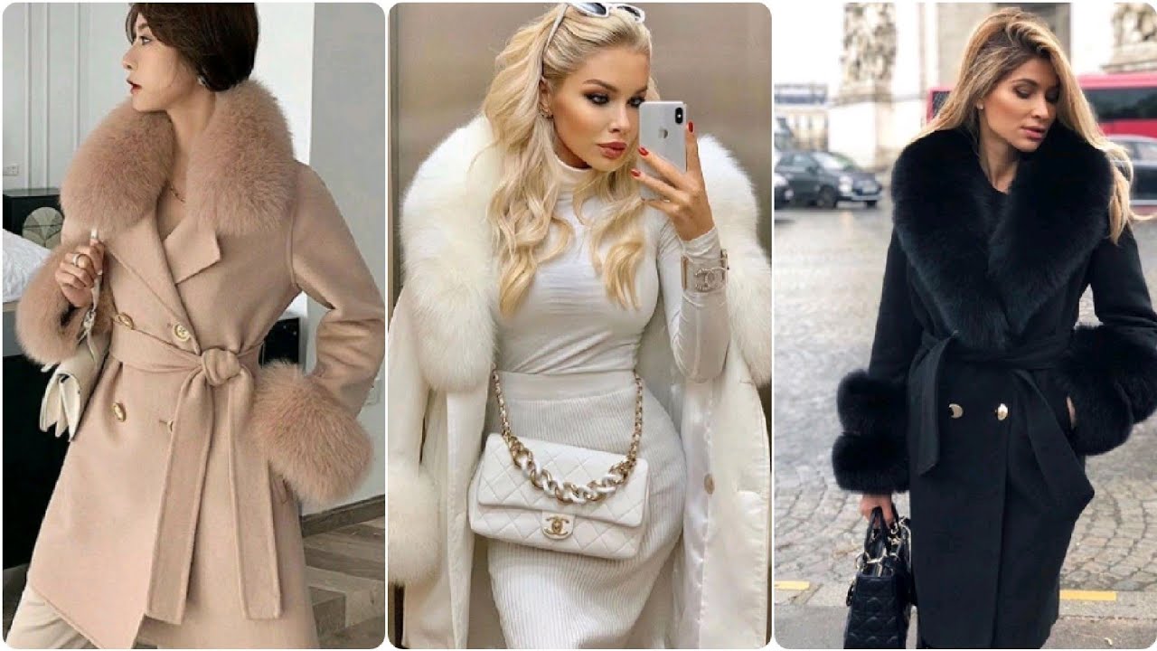 popular winter fur jacket coat collection for girls#winter& women 2023
