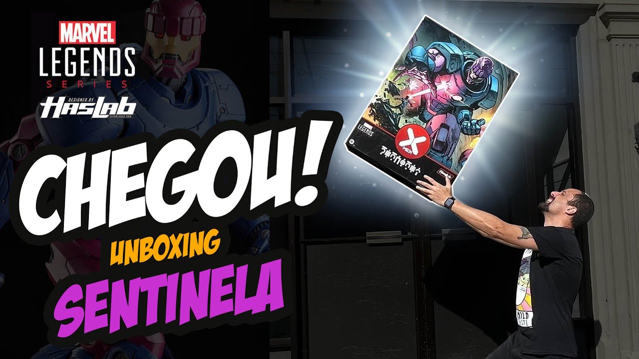 UNBOXING SENTINELA HASLAB Marvel Legends - Ele chegou galera!!!