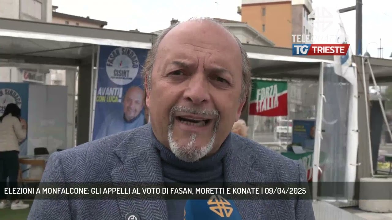 ELEZIONI A MONFALCONE: GLI APPELLI AL VOTO DI FASAN, MORETTI E KONATE | 09/04/2025