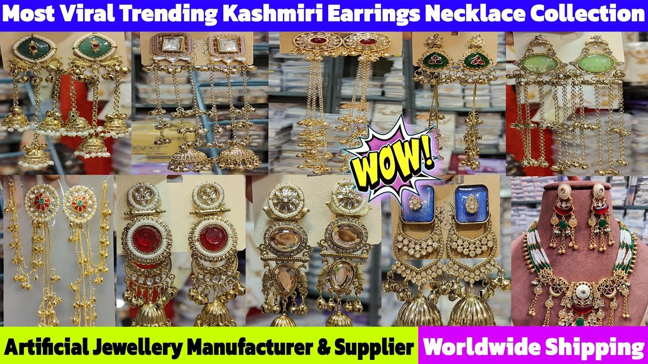 Amazing Kashmiri Earrings Jhumka Collection | Artificial Jewellery Wholesaler & Supplier in Delhi
