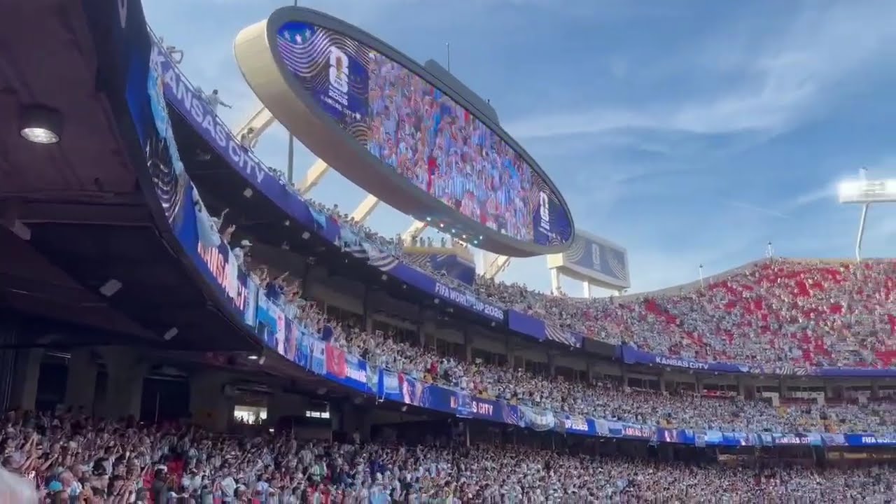 40,000 Argentina fans in Kansas City. Argentina vs Algeria 3-0. World Cup 17.06.2026