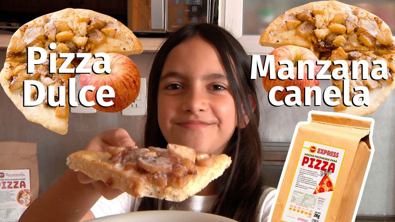 Pizza Dulce de Manzana 🍎 y Canela - S&uacute;per f&aacute;cil y r&aacute;pida - Julia la Pizzera Dulcera.
