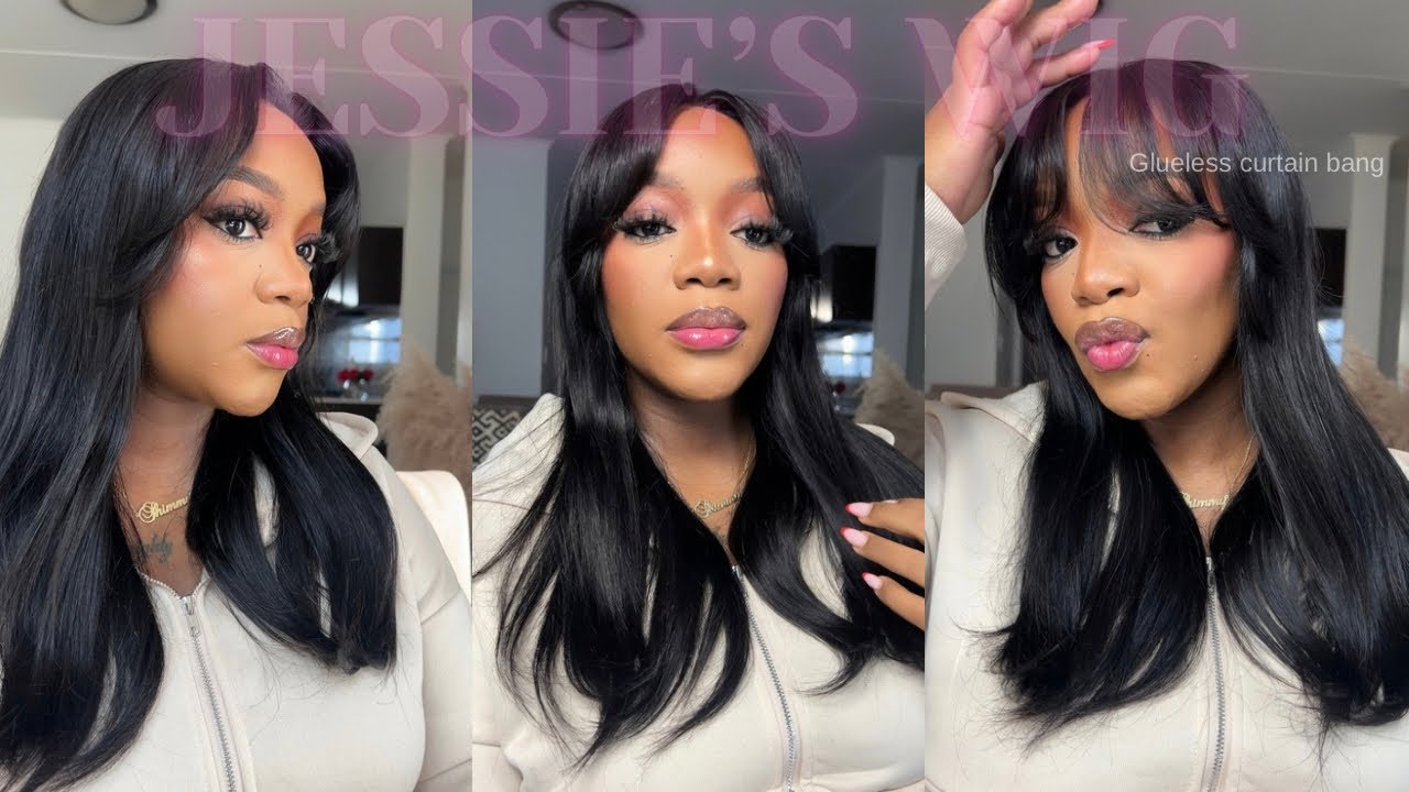 A Stunner 😍 Layered Cut Curtain Bangs from Jessie’s Wig | Wig Review
