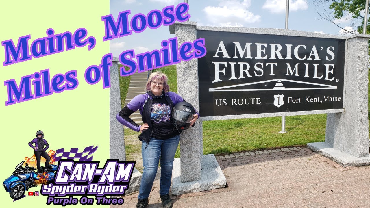 Maine, Moose,  Can-Am SPYDER & Motocamping!! ⛺