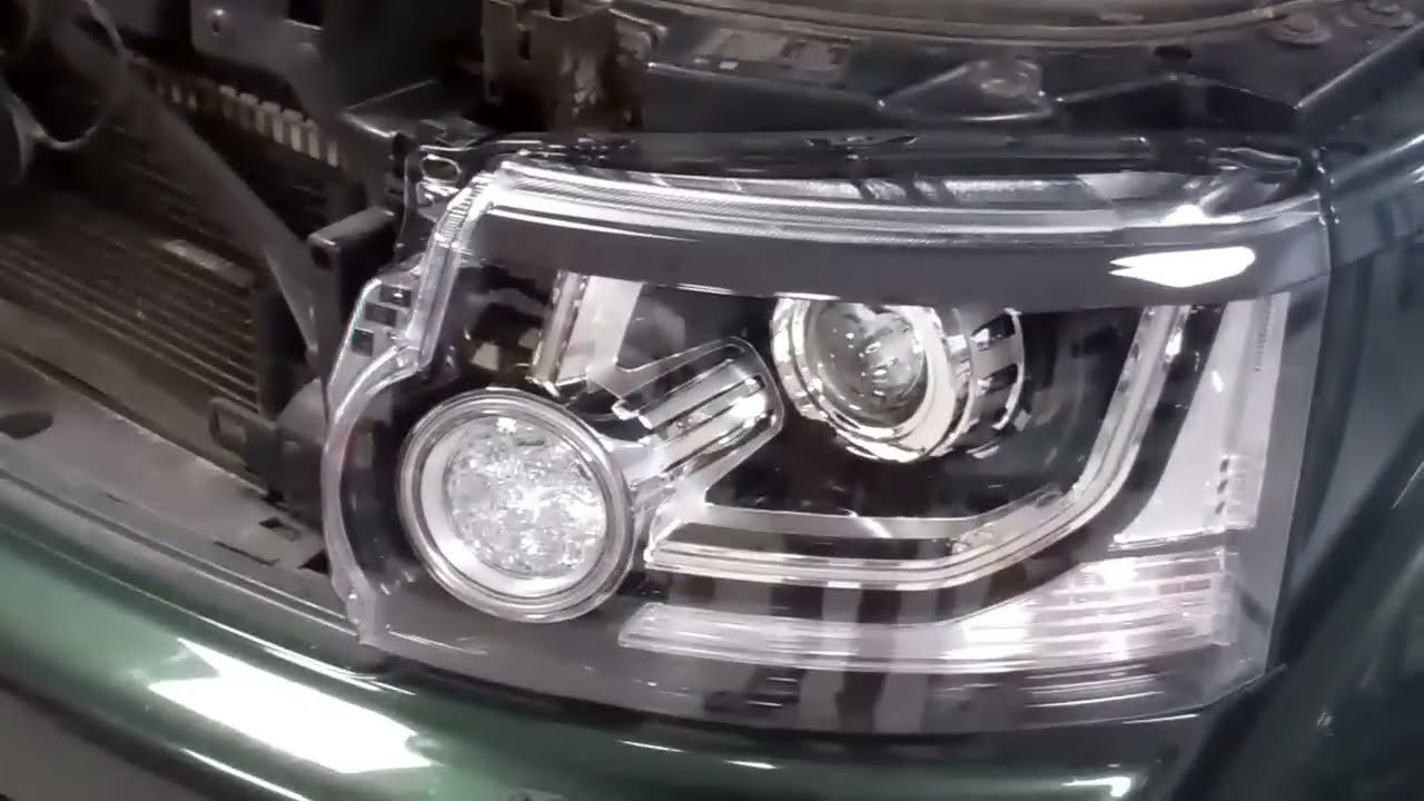 Land Rover Discovery 4 facelift Frot End Upgrade Grille & Headlights LR4 Headlamps Conversion