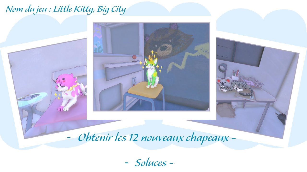 Obtenir les 12 nouveaux chapeaux - Little Kitty Big City