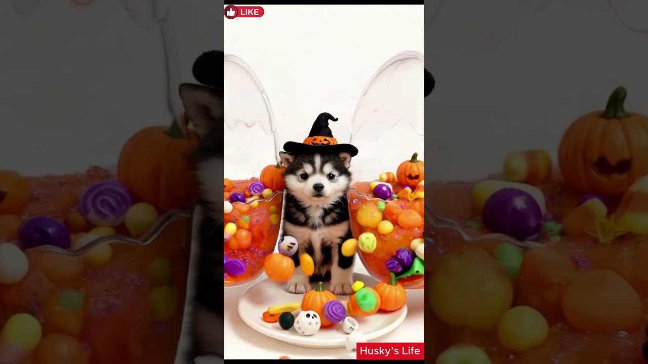 Bubble Trouble: Husky Lost in a Sweet Sphere!#BubbleTrouble #HuskyAdventure #FunnyDog #SweetSphere
