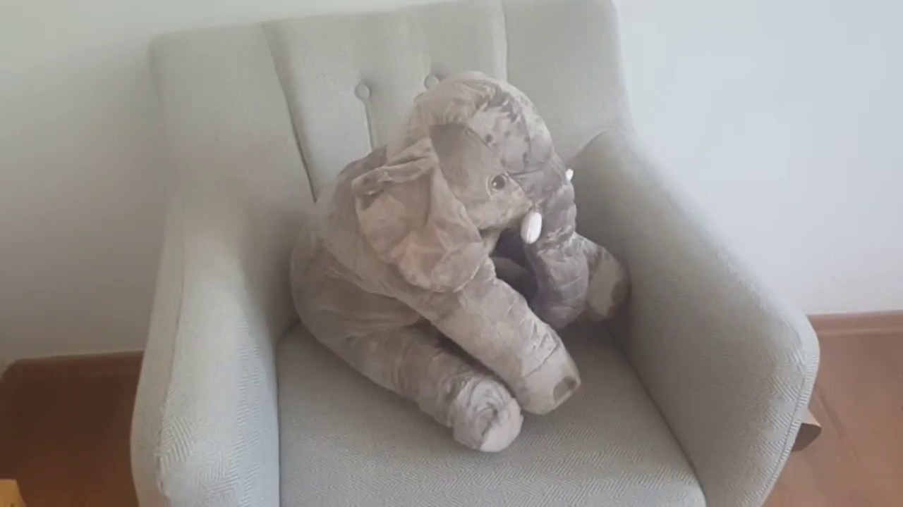 Almohada Elefante De Felpa 60cm