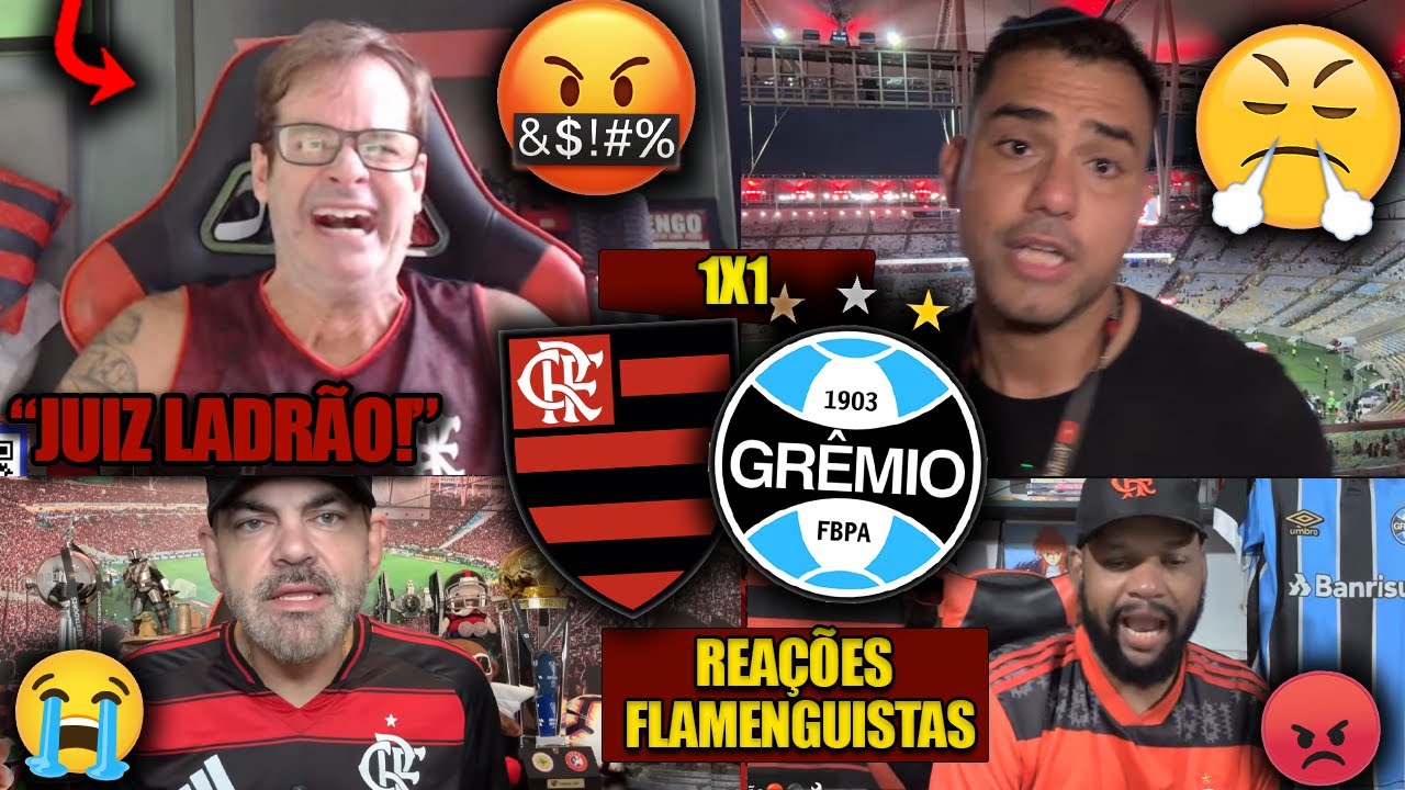 REAÇÕES dos FLAMENGUISTAS - FLAMENGO 1X1 GRÊMIO - BRASILEIRÃO 2025 - REACT VAMOS RIR DO FLA!