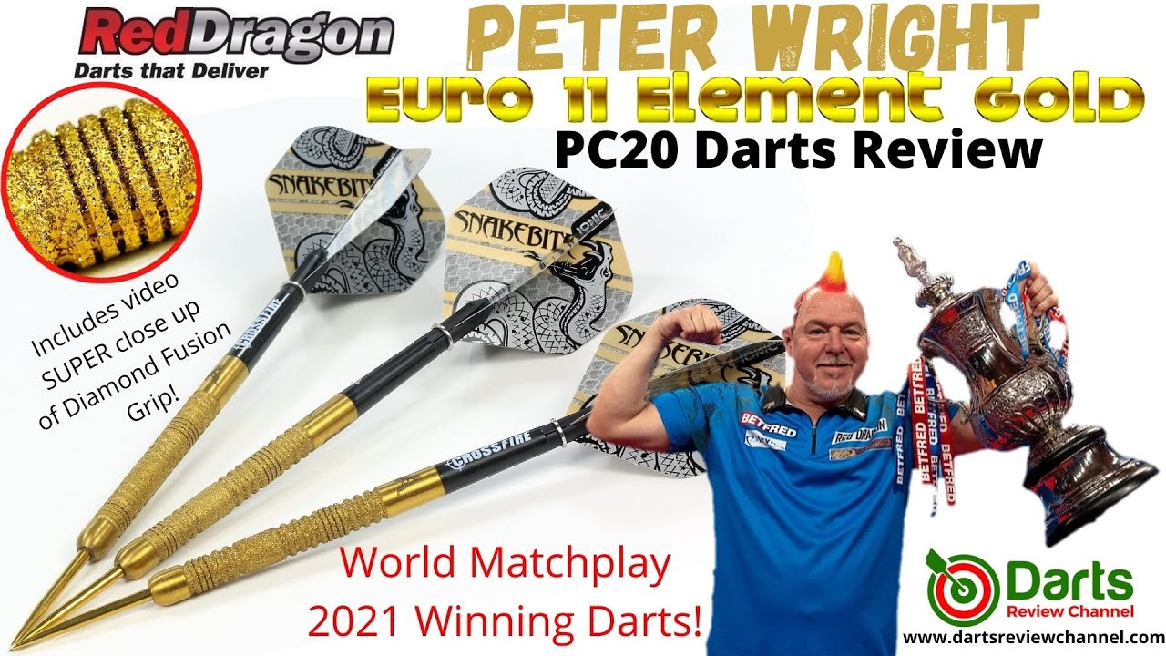 Red Dragon Peter Wright Euro 11 Element Gold PC20 Darts Review World Matchplay 2021 Winner