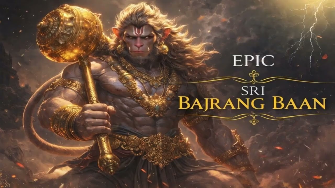 EPIC Sri Bajrang Baan | Most Powerful Hanuman Prayer | Divine Energy Chant for Protection & Strength