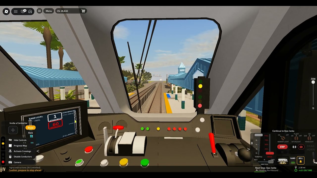 Driving A Train