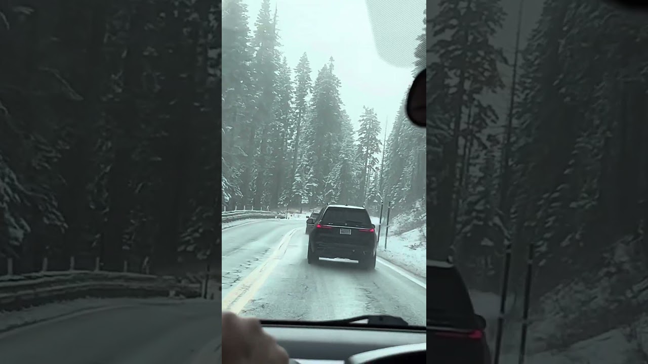 Simple Living Driving in Snowy Mountains I-88 I-89 California Relaxing Music