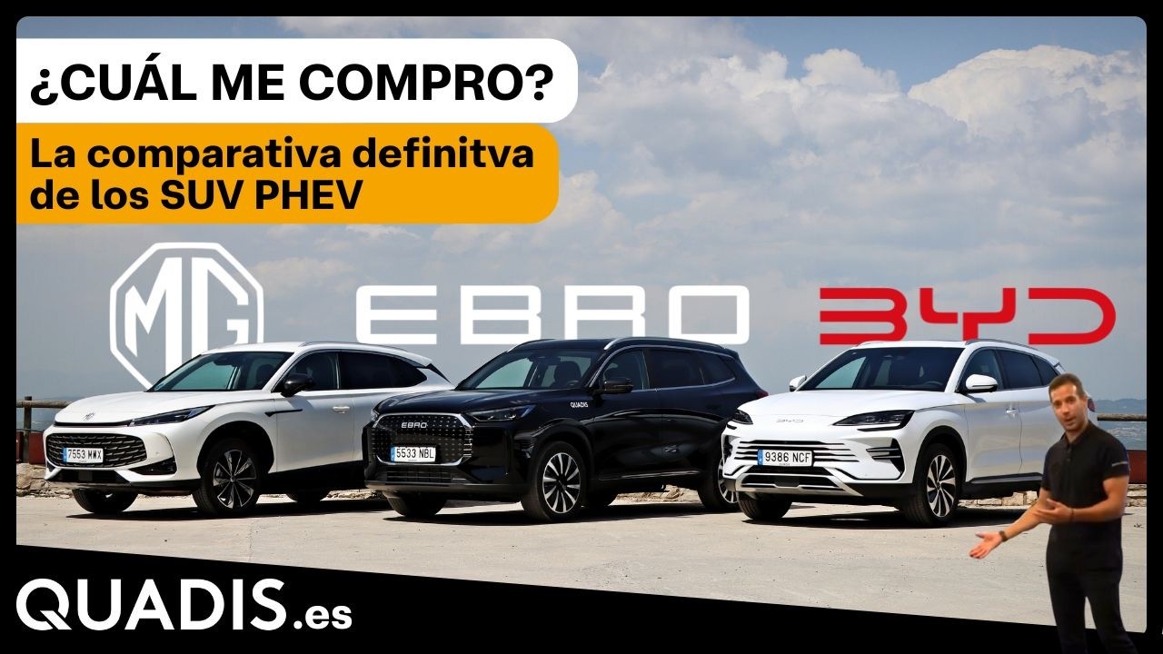 Comparativa BYD SEAL U DMi vs MG HS PHEV vs EBRO s800 PHEV | Comparativa / QUADIS.es