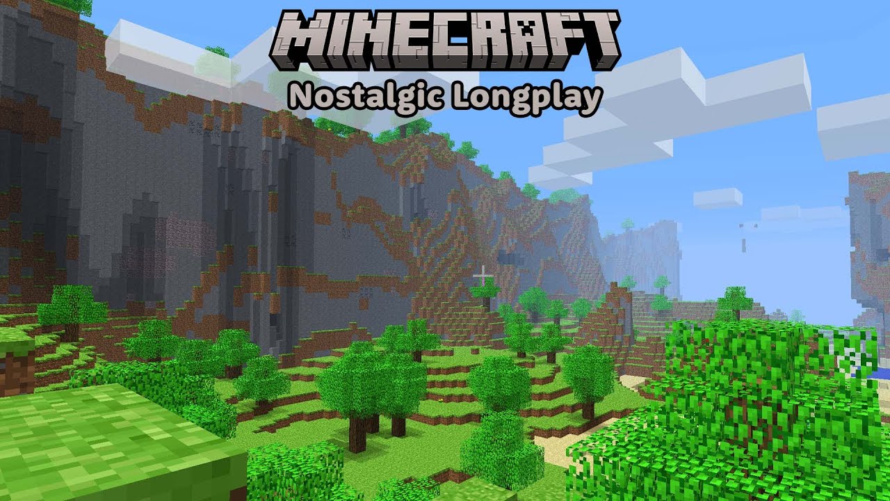 Minecraft Nostalgic Longplay - Relaxing Cave Base (No Commentary) Alpha 1.1