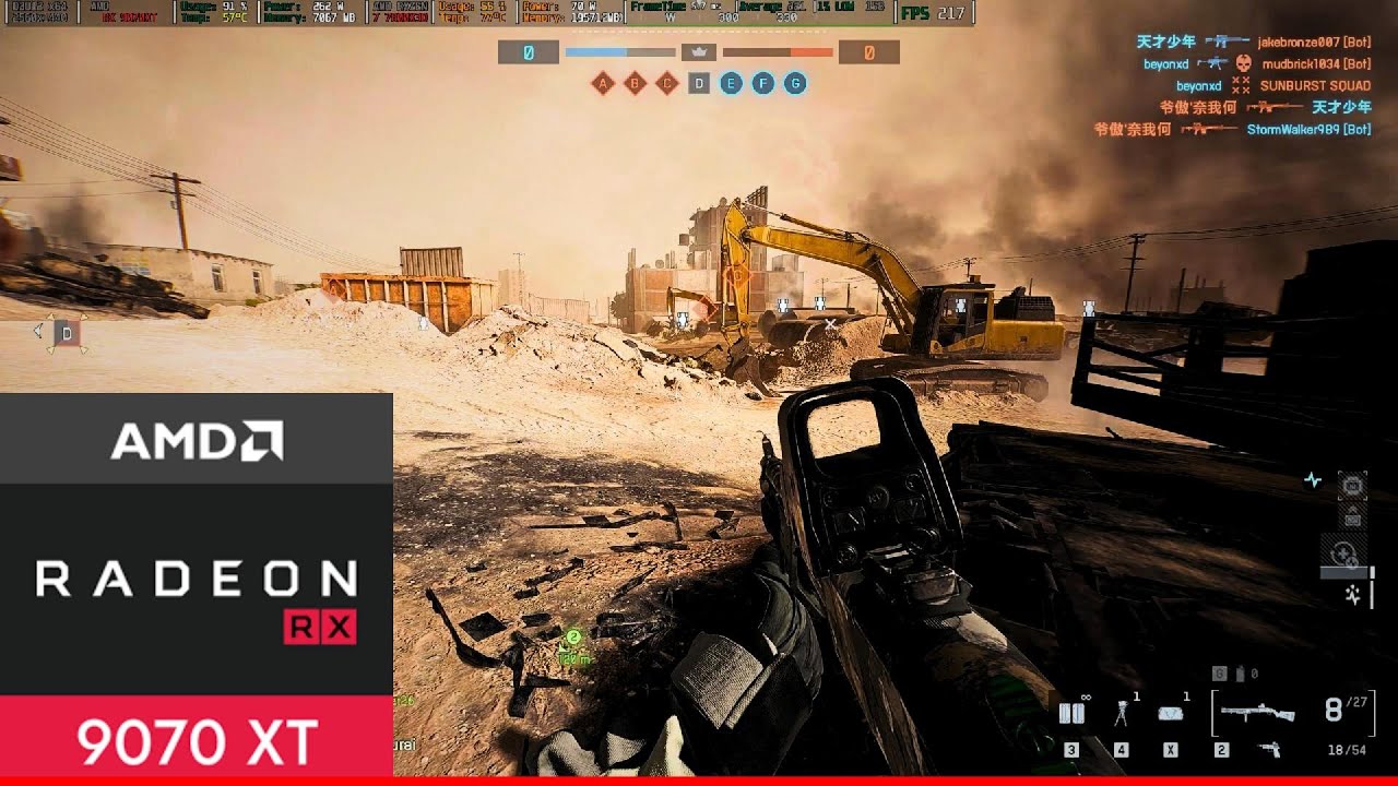 Battlefield 6 | RX 9070 XT UV | R7 7800X3D UV PBO2 | 1440p & 1080p | Lowest Settings | FSR 4 Quality