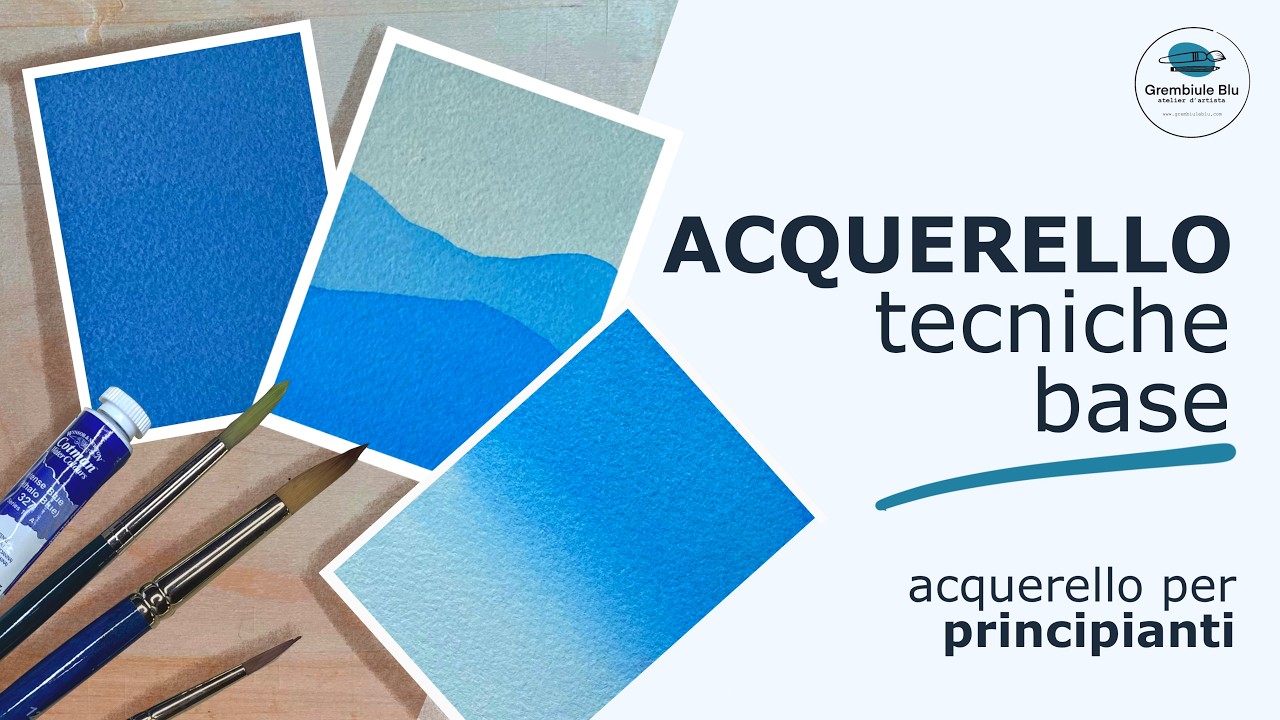 Le 3 tecniche base dell’acquerello che devi conoscere