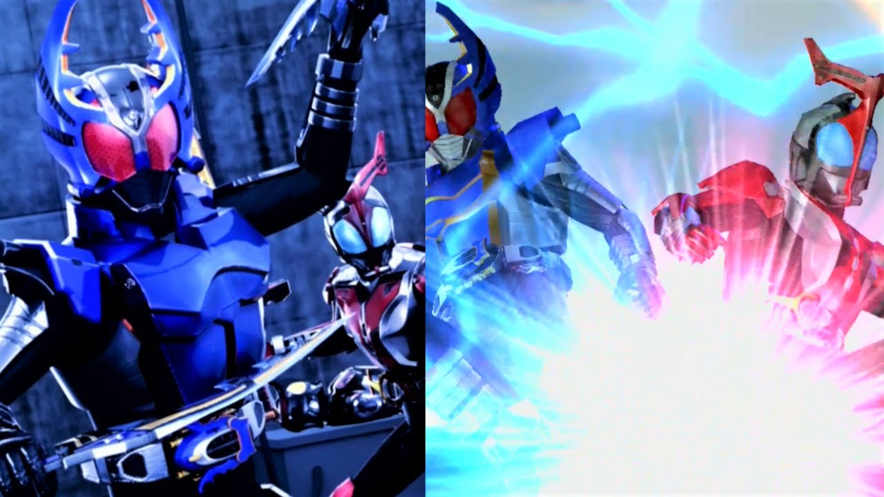 【ガンバライジング】仮面ライダーガタック ライダーフォーム 必殺技演出「ハイパーライダーキック＆ライダーキック」「スタッグカッティングスラッシュ」