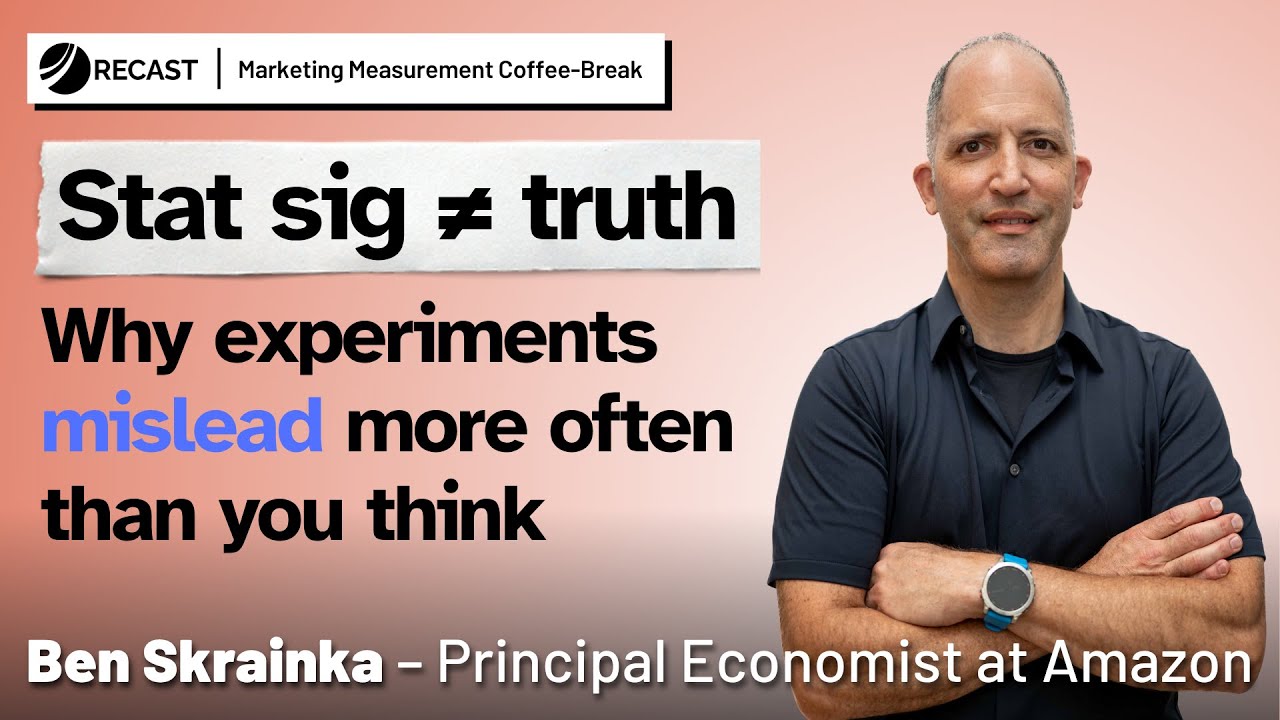 Amazon’s marketing incrementality & experimentation approach | Ben Skrainka (Amazon) | Coffee Breaks
